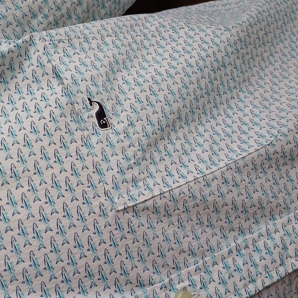 Vineyard Vines mini bonefish performance classic fit tucker shirt L Easter - Picture 12 of 13